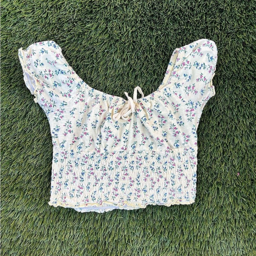 Pacsun off the shoulder floral top